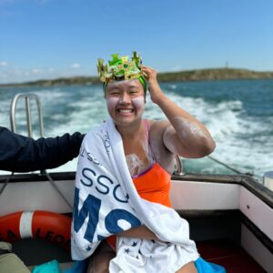 16-Year-Old Maya Merhige Successfully Swims the English Channel