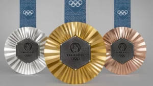 What is the Commodity Value of the Paris 2024 Olympic Medals?