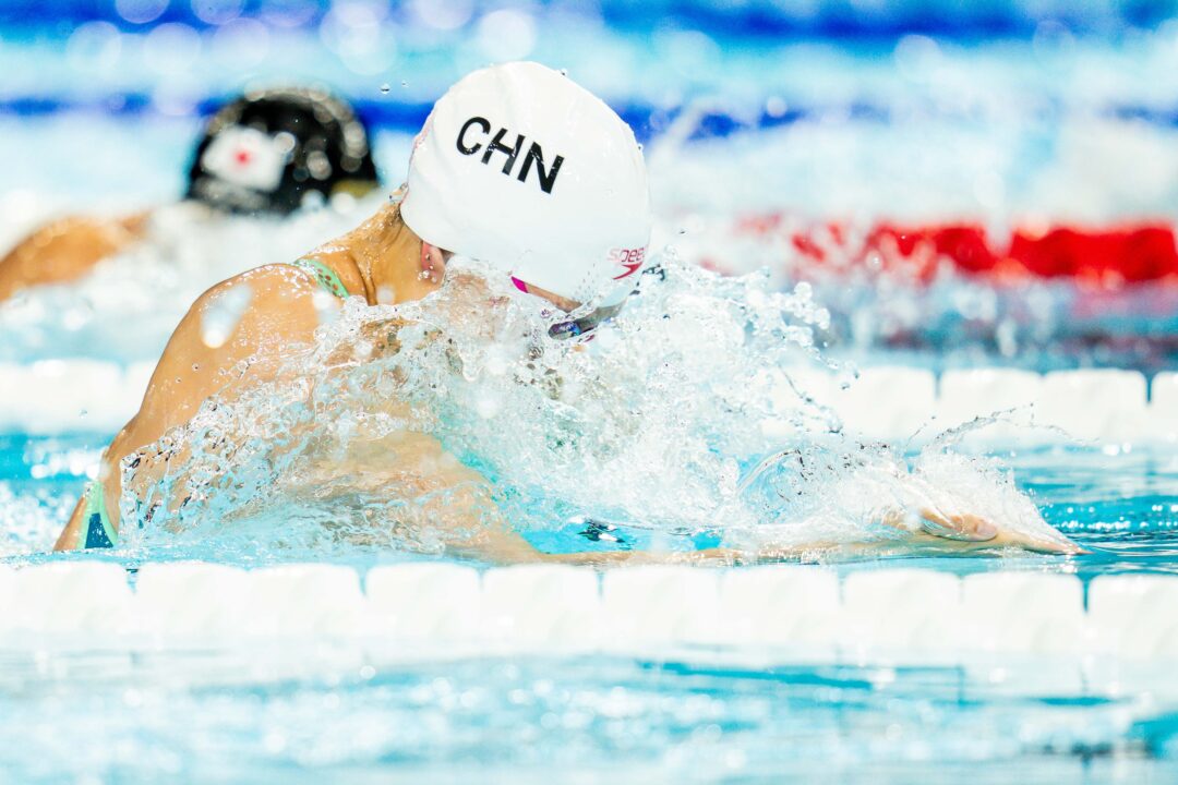 2024 World Cup Shanghai: Tang Qianting Lowers Own Chinese & Asian Records In 100 Breast