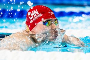 China’s Qin Haiyang Clocks 55.73 100 Breast Asian Record In Front Of Home Crowd