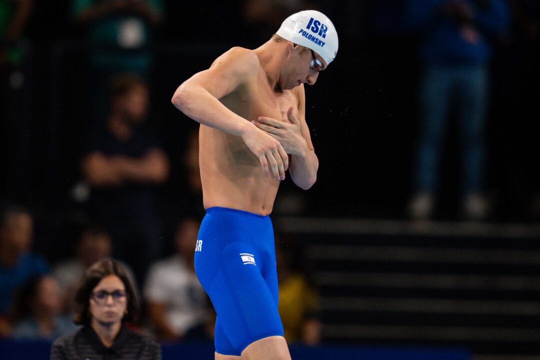 Ron Polonsky Breaks Own Israeli National Record in 100 Breastroke