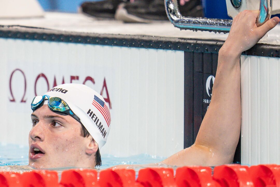 2024 Paris Olympics: #8 Seed Thomas Heilman (USA) Misses 100 Fly Semifinals