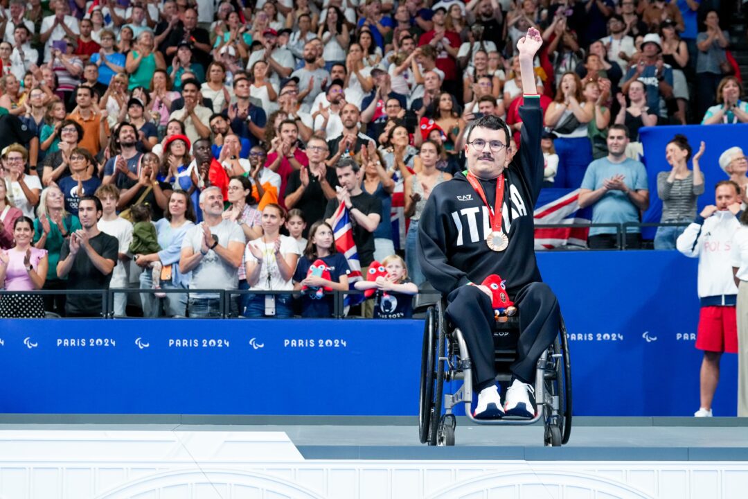 Francesco Bettella Medaglia D’Argento Nei 50 Dorso S1 Alle Paralimpiadi Di Parigi