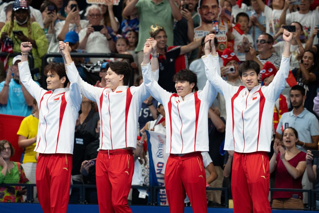 SwimSwam Pulse: 75.6% Favor China In Men’s 4×100 Medley Relay This Year