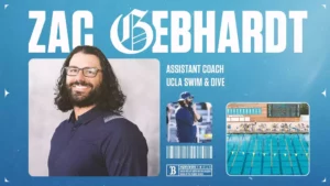 UCLA Adds Zac Gebhardt (UCSD) to Swimming COaching Staff