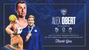 U.S. Water Polo Olympic Bronze Medalist Alex Obert Announces Retirement