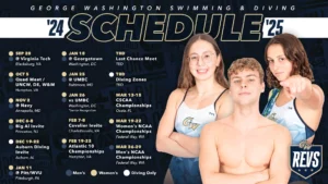 George Washington Swim & Dive Releases 2024-25 Schedule