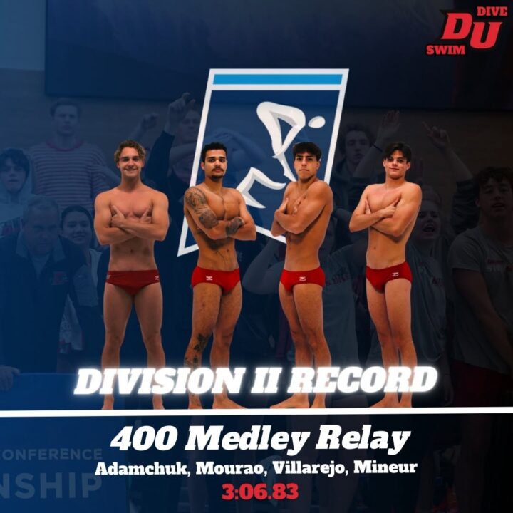 Drury Men Break NCAA Division II Record in 400 Medley Relay