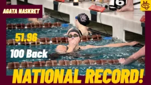 Colorado Mesa’s Agata Naskret Breaks NCAA Division II Record in the 100 Back