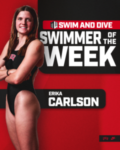 UNLV’s Erika Carlson Named Mountain West Swimmer of the Week