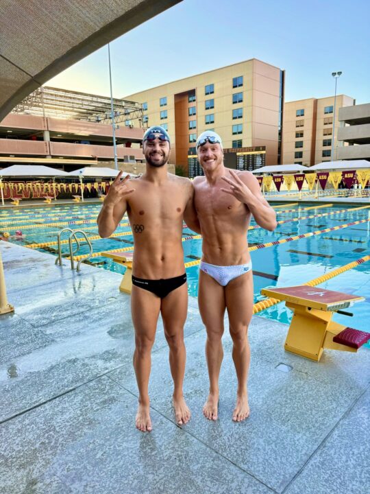 Michael Andrew Swims Around 4,000 Yards in His First Arizona State Workout