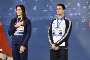 World Aquatics Experiments With New “Shared Podium” Ceremony at World Championships