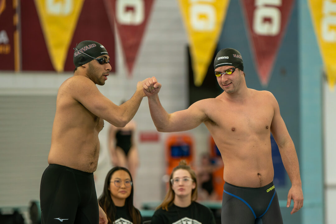 David Schmitt Sets 200 Fly Program Record As Harvard Men Defeat Arizona