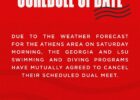 Georgia vs LSU Meet Cancelled Due to Winter Storm