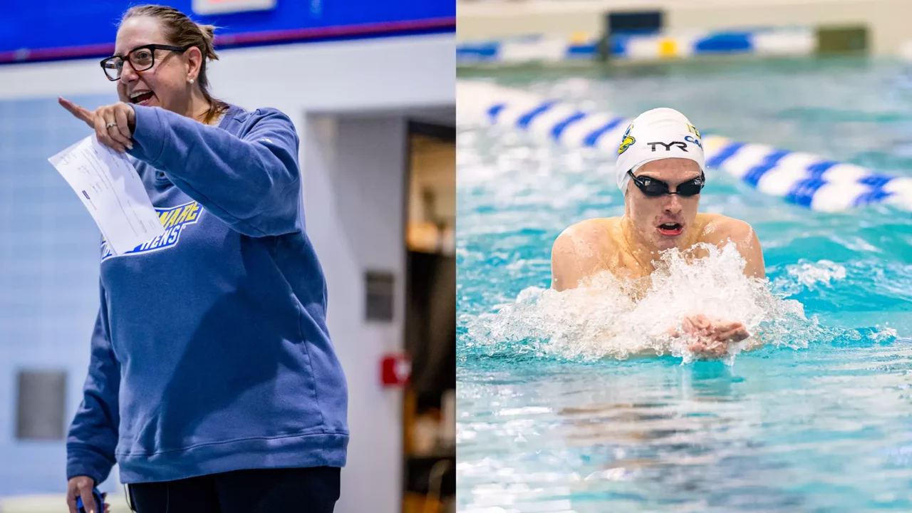 Chrissi Rawak, Evan Frick to Join Delaware Swimming & Diving Broadcast for Senior Day