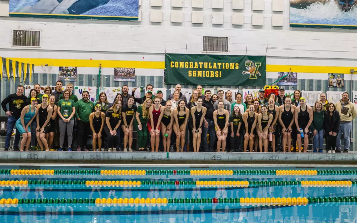 Vermont Sets Six Pool Records In Senior Day Win Over Rhode Island