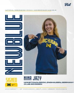 Michigan Signs European Junior Gold Medalist Nina Jazy for Fall of 2025