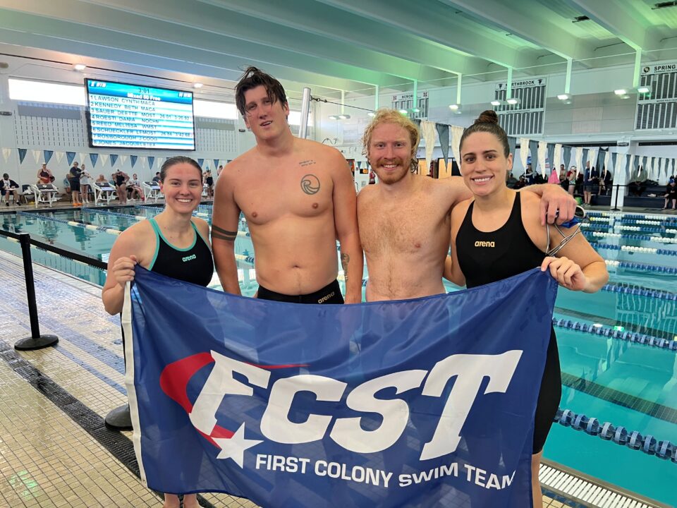 First Colony Swim Team breaks 15-year-old Masters Record