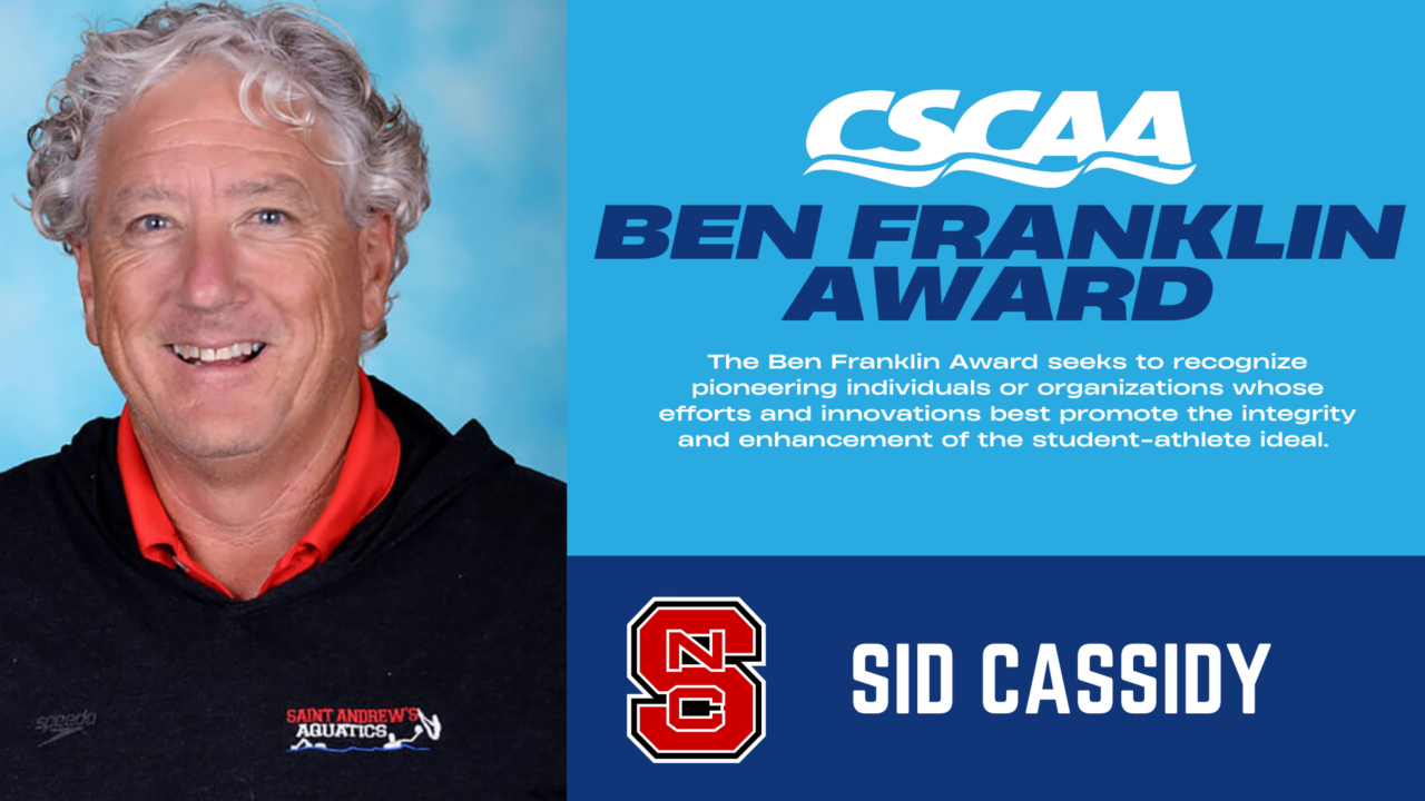 CSCAA Honors Sid Cassidy With 2025 Benjamin Franklin Award