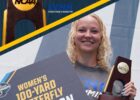 Luna Mertins Breaks Own NCAA Record in 100 fly