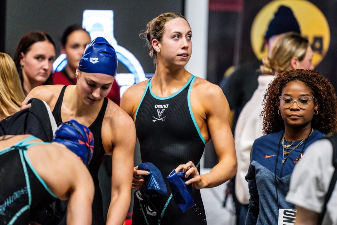 Gretchen Walsh Ties Own NCAA Record With 20.37 50 Free Relay Lead Off