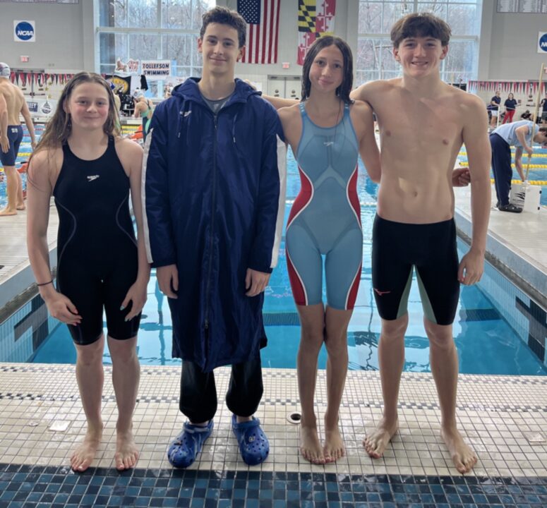 NCAP 13-14s Break National Age Group Record in Mixed 200 Free Relay