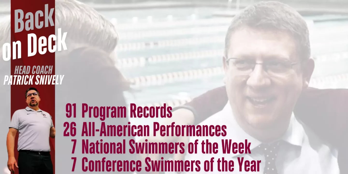 Patrick Snively Returns to Fairmont State University as Head Swimming Coach