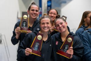 Caroline Bricker on 1:41.7 Lead-off: “That was my 3rd ever 200 Free in my collegiate career”