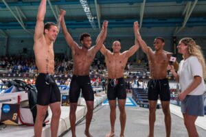 Men’s 2026 NCAA Championships: A Mid-Session Throwback To Last Year’s 400 Free Relay
