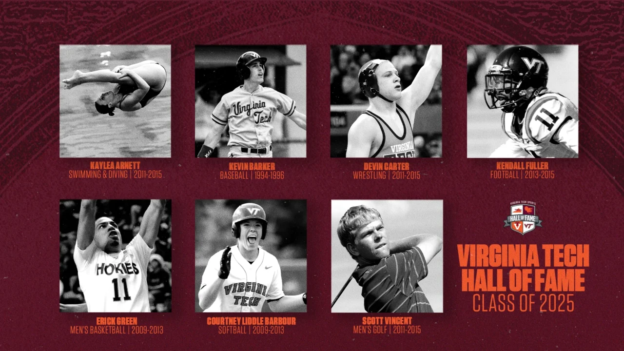 Virginia Tech To Induct Seven Athletes Into Sports Hall of Fame Class of 2025