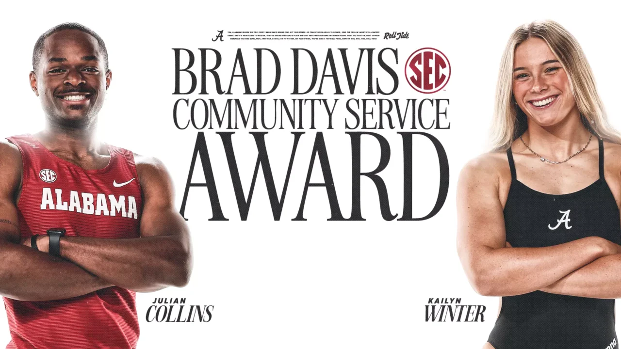 Alabama’s Kailyn Winter Named Brad Davis Community Service Award Winner