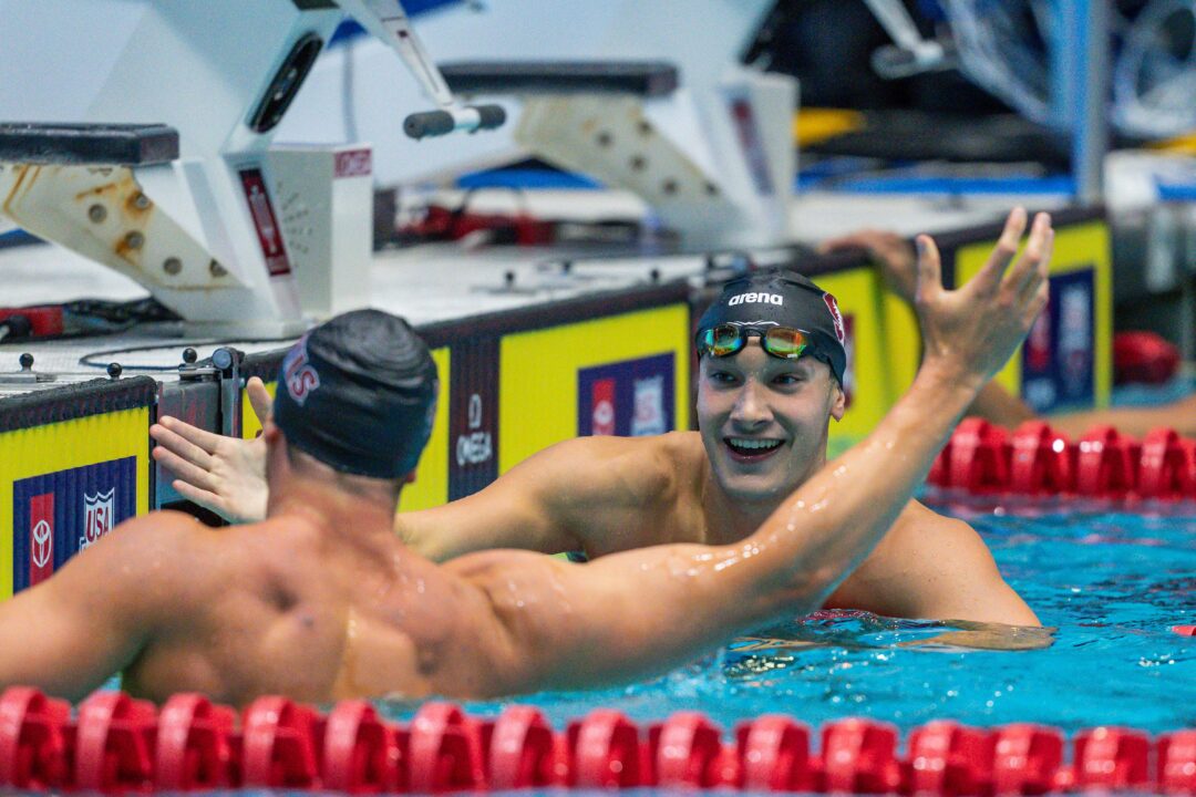 2025 SMU Invite Day 1: Stanford Men Set New Pool Record En Route to NCAA Cut in 800 Free Relay