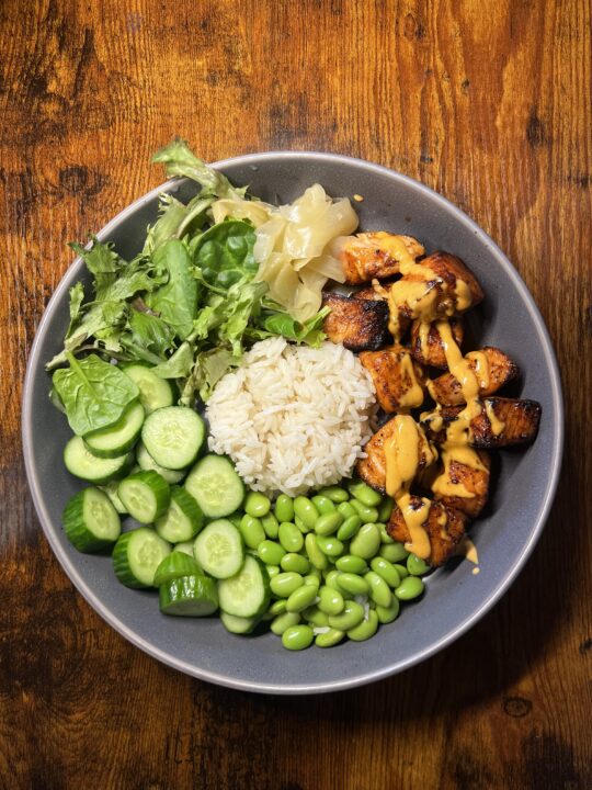 The Hungry Swimmer: Salmon Bowl