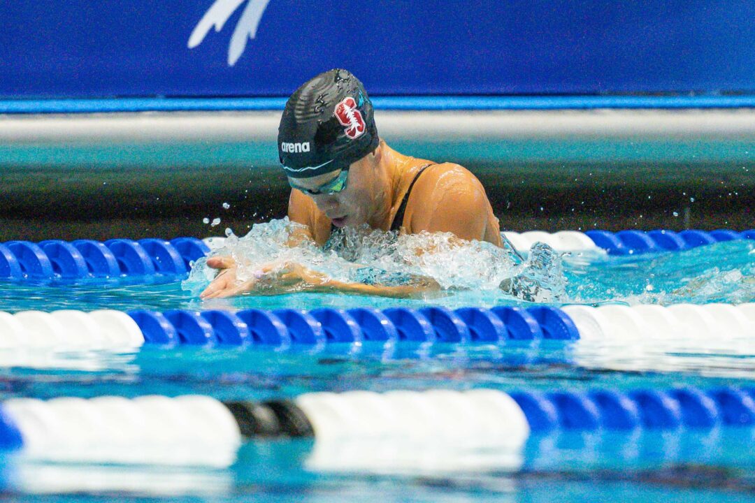 Lucy Bell Splits 56.8 100 BR, Huske Pops Career Best 52.56 100 IM as Stanford Downs UCLA