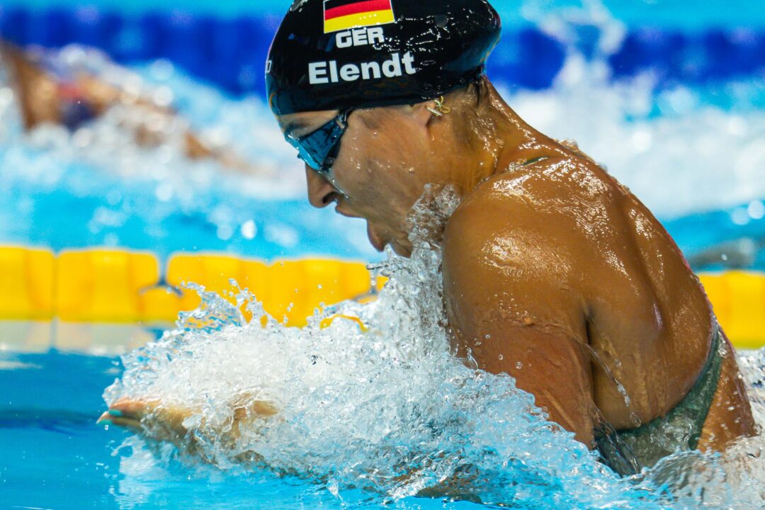 Anna Elendt Breaks Own German Record With 1:05.19 100 Breast En Route To Gold