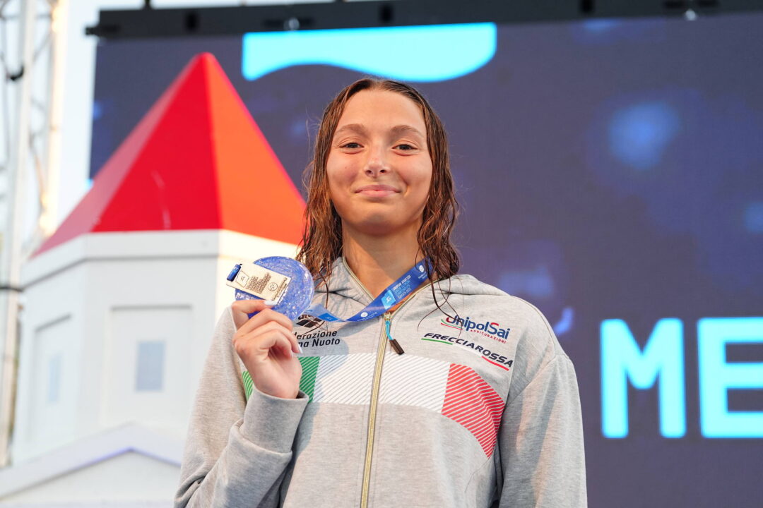 Emma Vittoria Giannelli Conquista L’Argento Negli 800 Stile Libero Agli EuroJunior