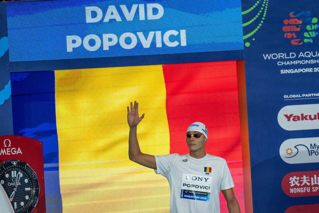 David Popovici Ancora La Staffetta 4×100 In 46.97 Nel Day 3 Dei Campionati Rumeni