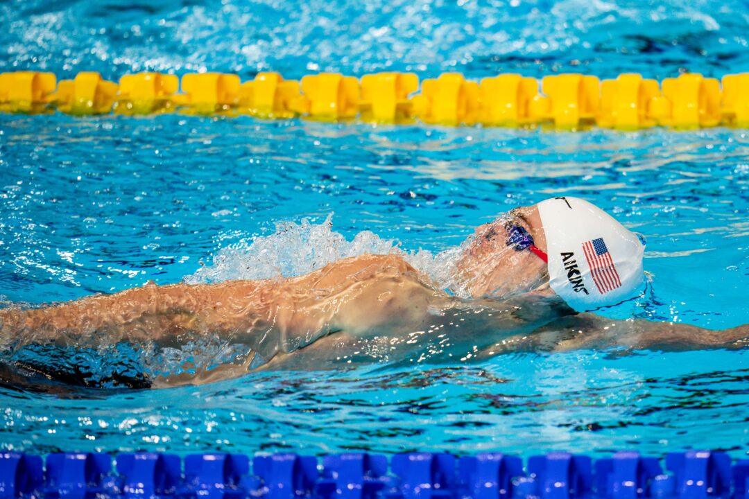 Jack Aikins, Thomas Ceccon Out of Semifinals in the 200 Back After Trailing in Prelims