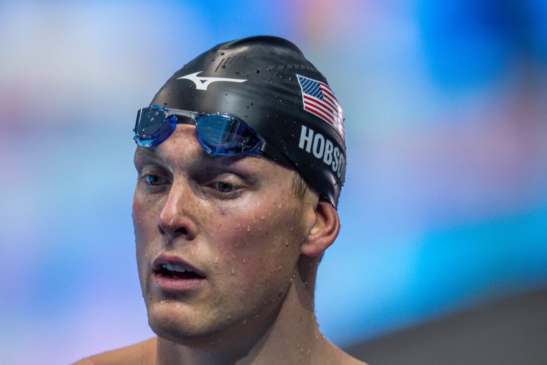 Despite Hobson’s 1:43.45 Split, U.S. Men’s 4×200 Free Off Podium For First Time Since 1998