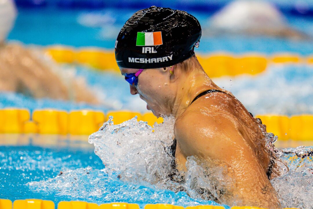 Mona McSharry Sets 100 Breast Irish Record in 1:03.84, Her 5th Record Of The World Cup