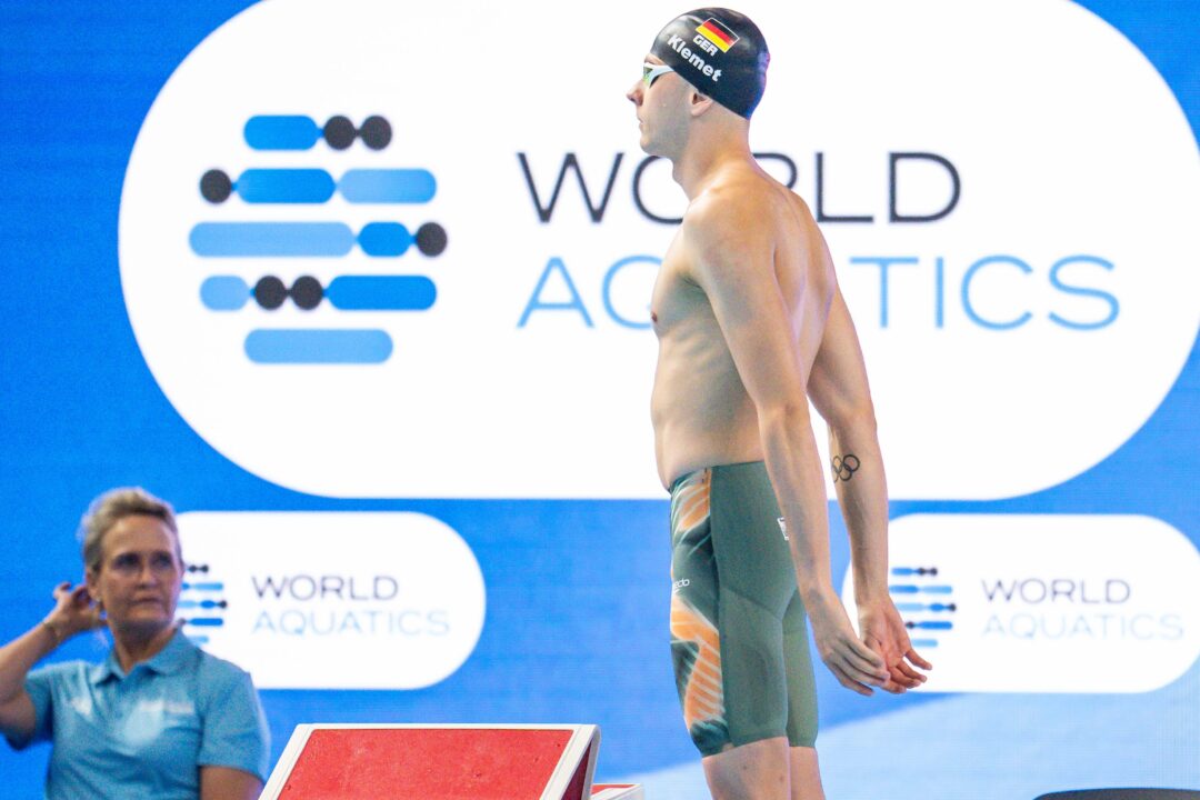 Oliver Klemet’s First Taper Meet After Breaking Arm: “You never know how it affects your swimming”