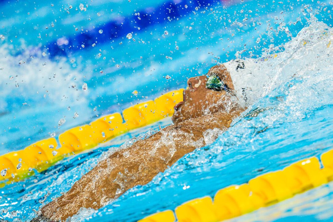 Yohann Ndoye-Brouard Topples French Record in 100 Back En Route to Bronze Medal Finish