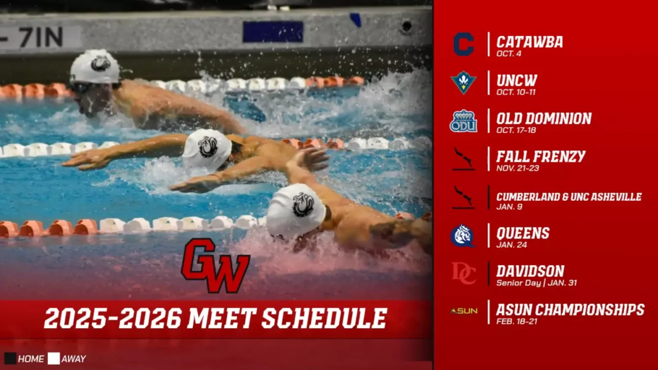 Gardner-Webb Swimming Releases Upcoming 2025-26 Meet Schedule