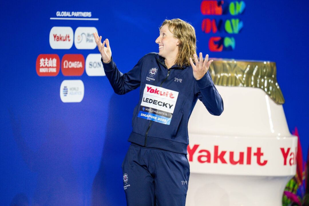 Singapur 2025: Katie Ledecky, entre las grandes figuras del sábado