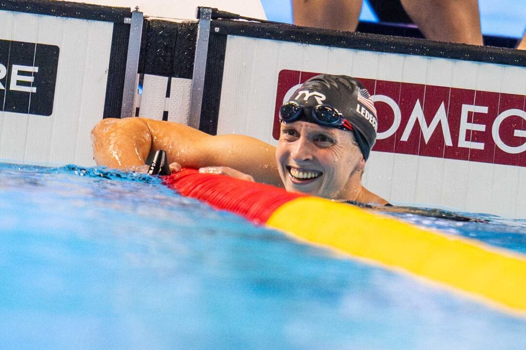 Katie Ledecky Fires Off 15:23.21 1500 Free, #2 Performance All-Time