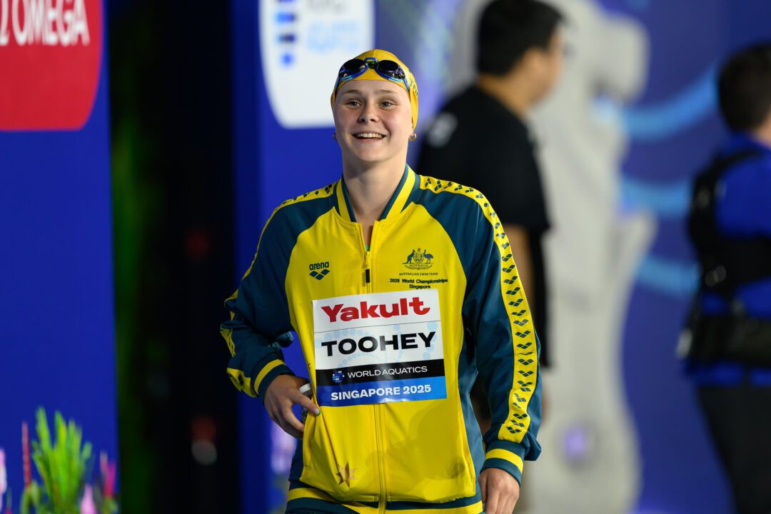 WATCH: Sienna Toohey Swim 1:05.97 100 Breast and Other Videos From Day 2 of 2026 Australian Trials