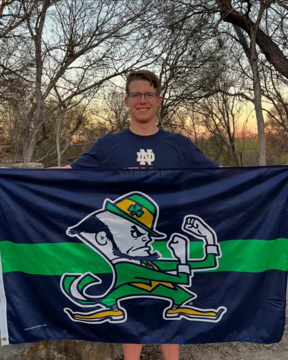 BOTR Distance Freestyler and Texas 6A Champ Grant Lilly Sends Verbal to Notre Dame for 2026