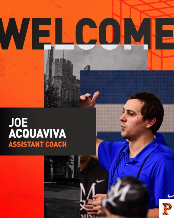 Princeton Women’s Swimming Brings On Joe Acquaviva as Assistant Coach