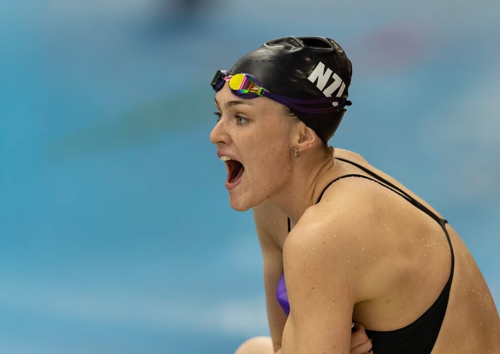 arena Swim of the Week: Teammates Amber George, Savannah-Eve Martin Trade Kiwi 50 Back Records