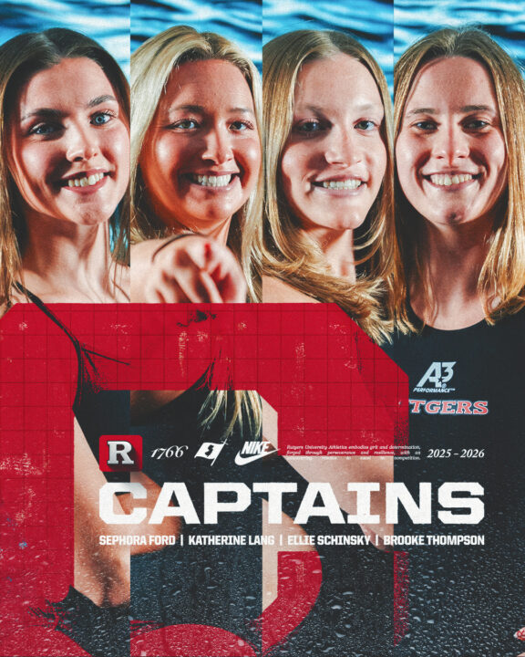 Rutgers Announces Swimming & Diving Captains For 2025-26 Season